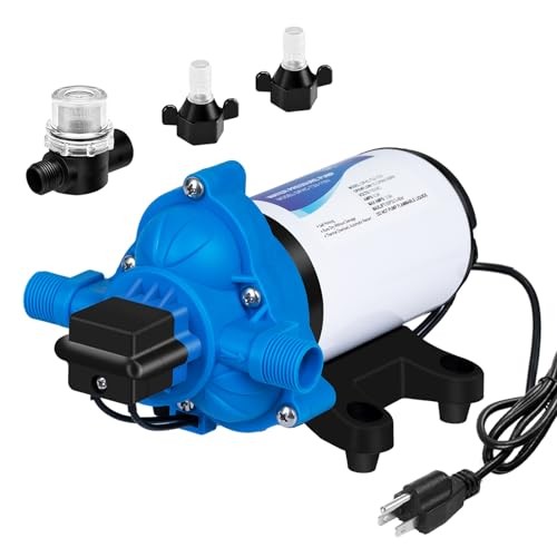 110 Volt RV Water Pressure Diaphragm Pump 4GPM 50PSI 33 4.0GPM 50PSI 110V Pump - Bild 2 von 8