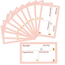 Removable Freezer Meal Labels, 100pcs, 3.2 X 5 Inch,Pink