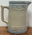 Primitive Red Wing Stoneware 8” Cherry Band Pitcher Blue Grey