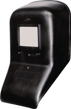 Schwei&szlig;erhandschutzschild GFK DIN 9 Glas, 90x110mm gekr&ouml;pfte Form mit Kunststoff