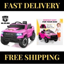 RAM 1500 Ride on Car Toy for Kids, 12V Powered Ride on Truck Toy WITH Remote Con