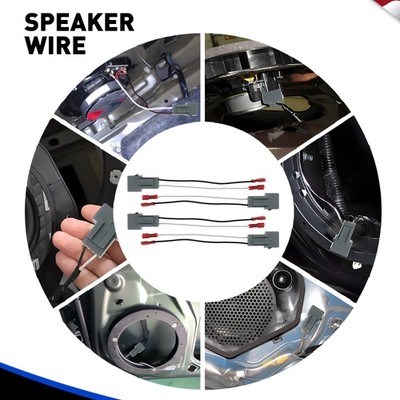 4x Speaker Wire Adapter Connector Harness For 626 Mazda 1993-2002 MX6 1993-1997