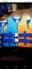 Speedo PFD Life Jacket Vest Youth 50-90 lbs Anti-Microbial Checkered NEW