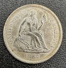 1862 Seated Liberty Dime