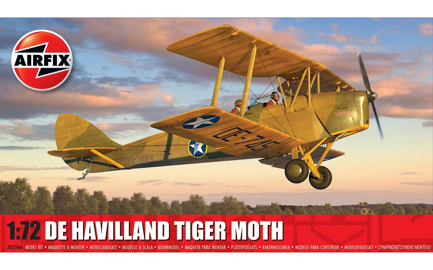 Airfix A02106A de Havilland Tiger Moth Model Kit