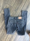 Levis Superlow Skinny Jeans Womens sz 24 first of last black — photo 8