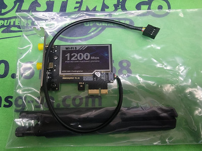 AC1200 Dual Band PCIe WiFi Card for PC 867+300Mbps Bluetooth4.0 Wireless - LP