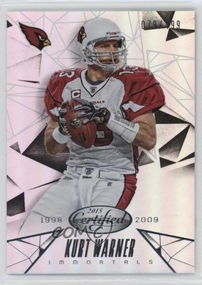2015 Certified Immortals Mirror Silver /499 Kurt Warner #119 HOF uk2