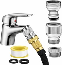 Sink Faucet Quick Connector - Faucet to Hose Adapter for Kitchen/Bathroom Connec