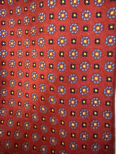 ROBERT TALBOTT Tie Best of Class Mens Silk Necktie Designer Geometric Red - 第 10/10 張圖片