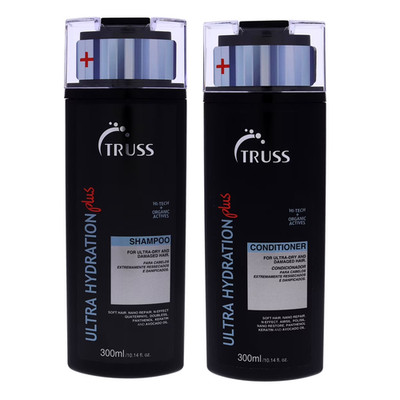 TRUSS Ultra Hydration Plus Shampoo and Conditioner Set Bundle 300ml 10.14oz