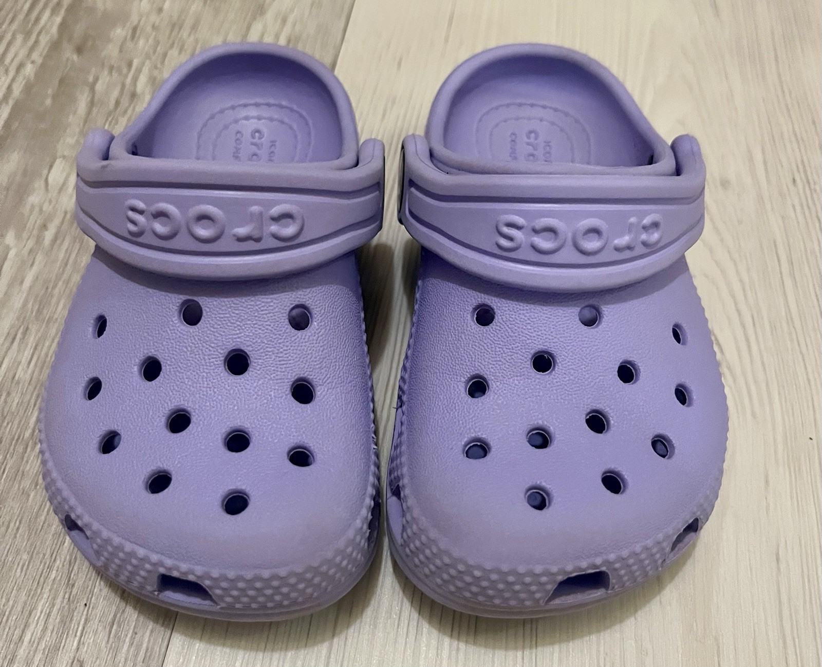 Crocs Kids Classic Clog Lavender Purple C7 Toddler Slip On Shoes Sandals