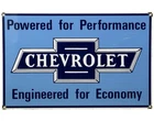 VINTAGE CHEVROLET PORCELAIN SIGN GENERAL MOTORS DEALERSHIP GAS OIL FORD PICK UP