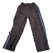 Tek Gear Navy Blue Boys M 10/12 Lined Windbreaker Track Pants 3 Pockets Zip Legs