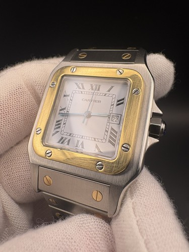 Cartier Santos Carree 2961. Full Set. Serviced.