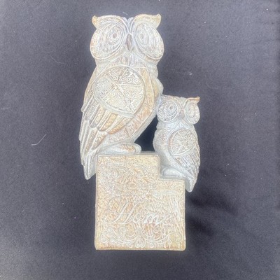 Eule und Baby Wood Way 10 x 8 cm H 20 cm