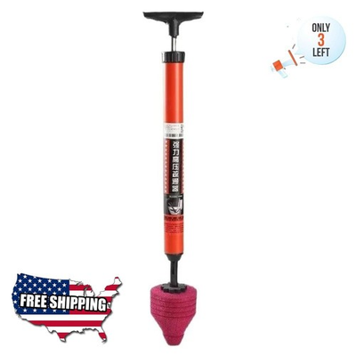 #ad #ad Heavy Duty Toilet Plunger High Pressure Drain Clog Remover Vacuum Pump Tool US $14.99