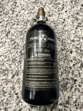 Pure Energy 3000 PSI 48 CU Black Paintball HPA Tank with Gauge Working