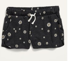 Old Navy Printed Dolphin-Hem Cheer Shorts For Girls Black Floral Size XL 14-16 