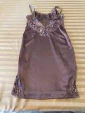 NWT Fashion Nova Chocolate  Brown Feeling Out The Night Dress Sexy Size Small
