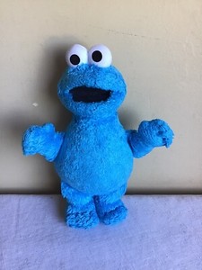 2013 Hasbro Sesame Street Blue Cookie Monster Plush Stuffed Animal Toy 10