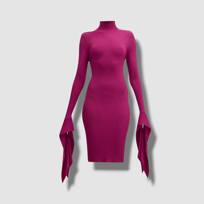 open lace back dress Someone Like You Tie Back Maxi Dress Purple main image 1