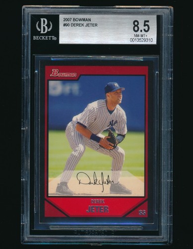 2007 Bowman #90 Derek Jeter BGS 8.5 - Picture 1 of 2