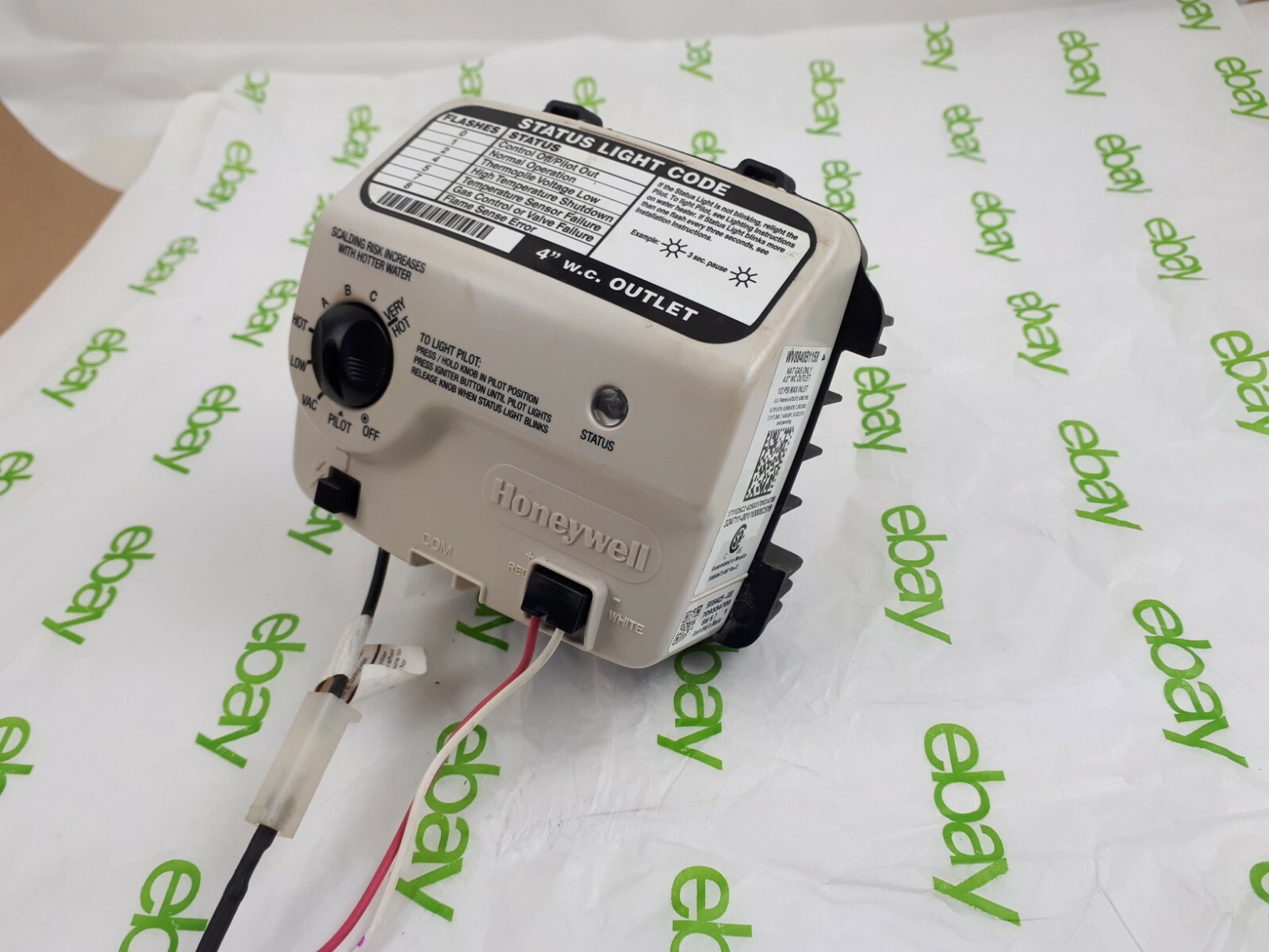 Honeywell Water Heater Gas Valve WV8840B1158 eBay