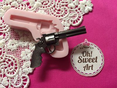 Pistol Gun Silicone Push Mold Food Safe Cake Decoration Candy