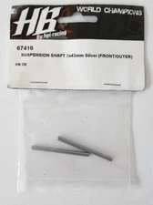 Hot Bodies Hpi 67416 D8 Suspension Shaft 3x43mm Silver Front Outer Bx1