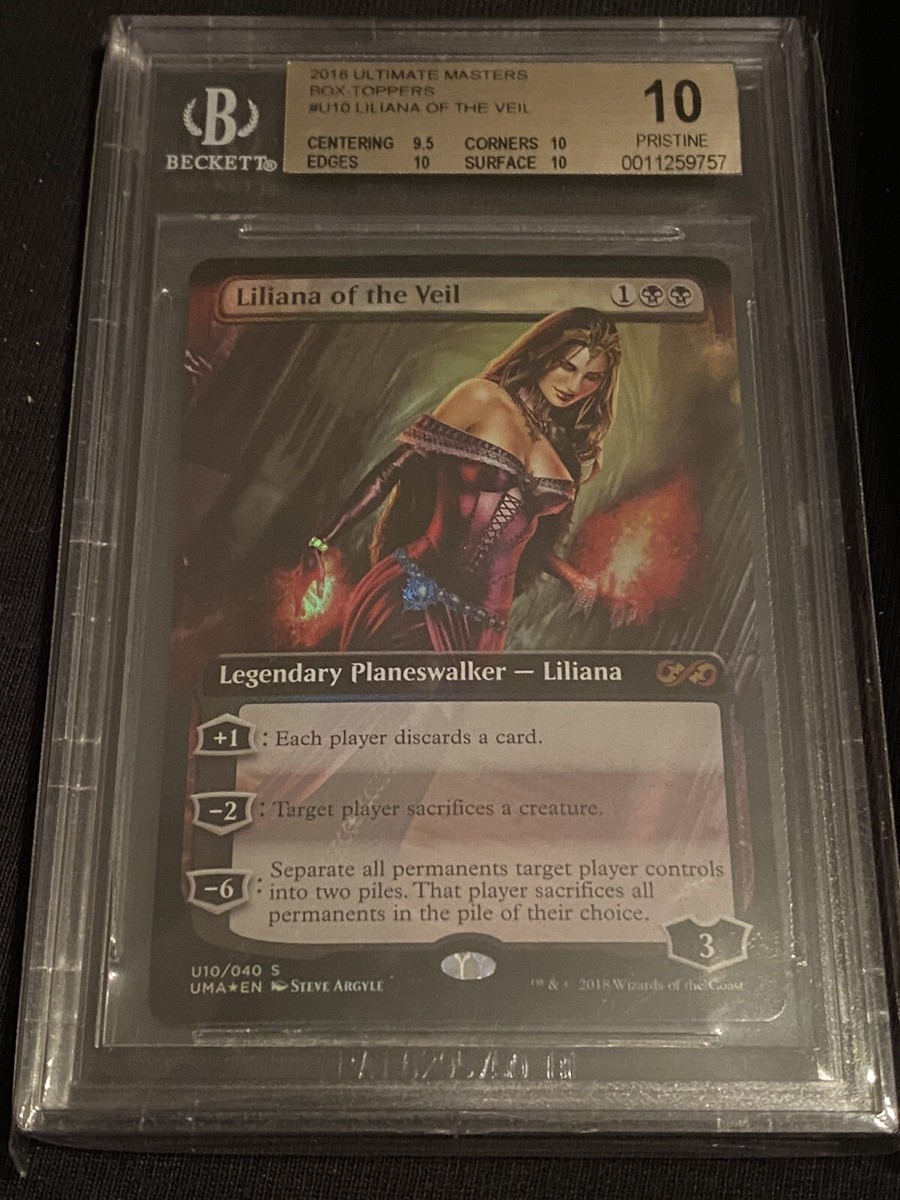 MTG Liliana of the Veil BGS Pristine 10 Ultimate Masters #U10