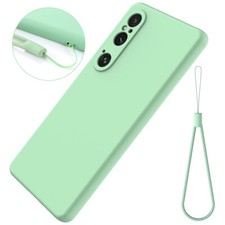 For Sony Xperia 1 VI, Phone Case Shockproof Soft Liquid Silicone TPU Cover