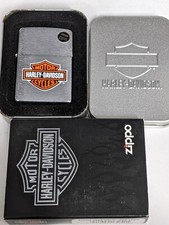 ZIPPO 2007 HARLEY DAVIDSON LOGO BAR AND SHIELD LIGHTER SEALED IN BOX B171
