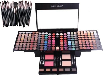 190 PC Kit De Maquillaje Sombras Brillo Rubor Brochas Profesional Makeup Kit Set