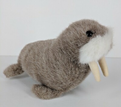 1986 Gund WALRUS Plush Stuffed Animal Toy 11'' Brown Small #3255 Schmedley