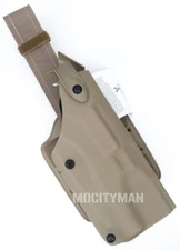 Safariland 6004 RH Holster + Leg Shroud Fits Beretta M9 92 96 with 633R 6v Light