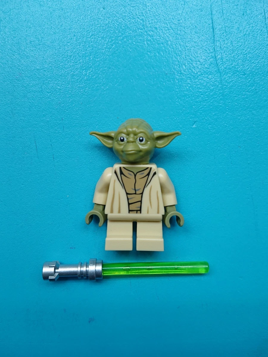 Lego Star Wars Minifigure Jedi Master Yoda Olive Green, Lightsaber 75168  75233! | eBay