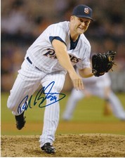 BRAD BOXBERGER   SAN DIEGO PADRES   ACTION SIGNED 8x10