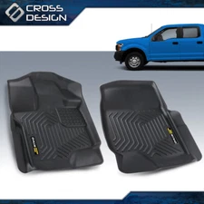 Fit For 15-24 Ford F-150 Super Crew Cab TPE Waterproof Liners Front Row Liners