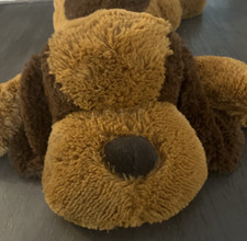 Jumbo brown and black Giant Stuffed Puppy Plush 32" Dog puppy