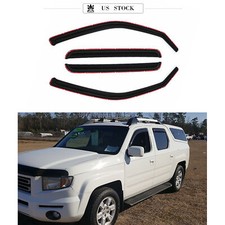 In Channel Smoke Window Vent Visor Sun Rain Guards Fit 2006-2014 Honda Ridgeline