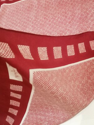 Foulard Molyneux Années 60 En Soie 100% - Multicolore, Occasion Vintage