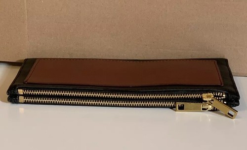 Fossil Ladies Shelby Clutch Bifold Leather Wallet Black RFID SL7767001 BNWT - Picture 5 of 10