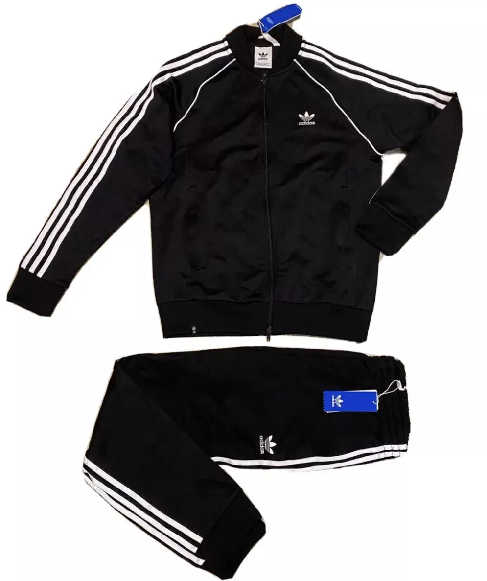 & adidas sz / SST Jacket Tracksuit White Originals Mens Black Superstar | L eBay Pants