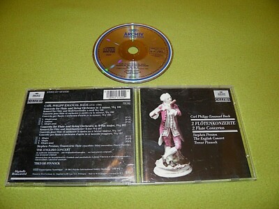 CPE Bach - Flute Concertos - Preston / Pinnock - Germany Archiv CD Remastered