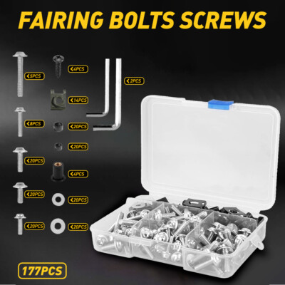 Complete Fairing Screws Bolt Kit Fit For Kawasaki Ninja ZX6R 7R ZX9R ZX12R ZX14