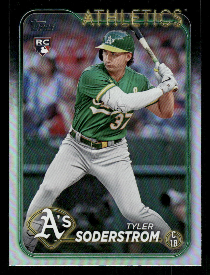 2024 Topps #244 Tyler Soderstrom Rookie RC Rainbow Foil