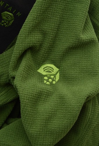 Mountain Hardwear Men's Green Neck Zip Fleece Jumper Jacket Size L - Picture 12 of 17