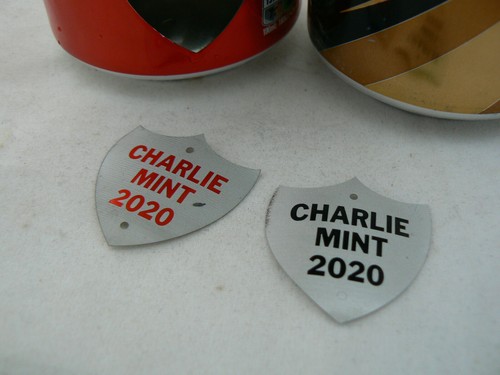 GREEN RECYCLED Cans Engraved Trophy Side Shields for wooden trophy plaques - Picture 2 of 6