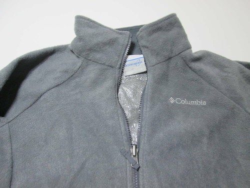 Columbia Unisex Youth Size L Windbreaker Jacket Gray Lined Outerwear - Picture 3 of 7